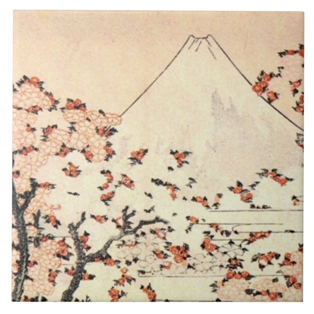 Carreau Fuji au-dessus de Sakura (Devant)
