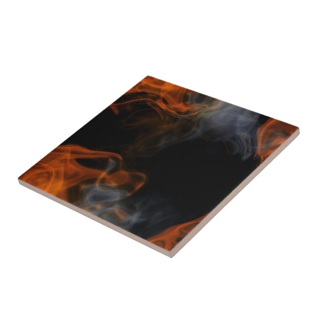 Carreau Fumée et flammes (Côté)