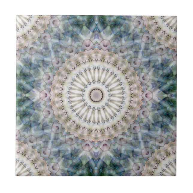 Carreau Fun Trippy Hippy Psychedelic Fractal Kaleidoscope (Devant)