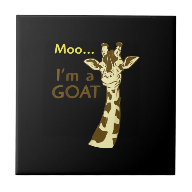 Carreau Funny Confusing Giraffe Moo I (Devant)