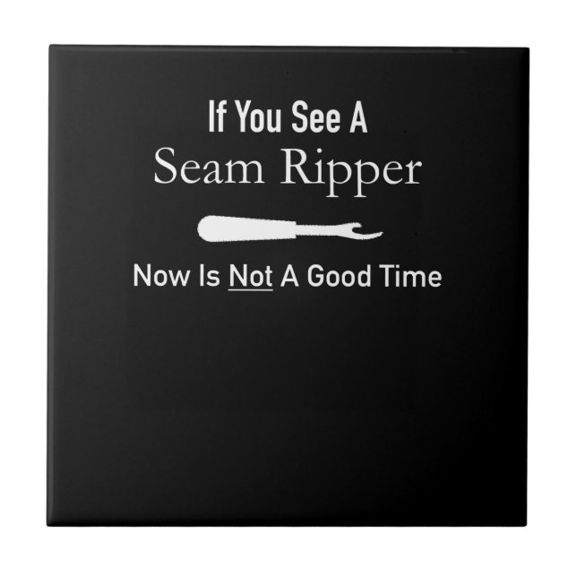 Carreau Funny Quilting Seamstress Idée cadeau Quilting (Devant)