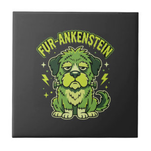 Carreau Fur-Ankenstein Drôle de Frankenstein Chien Hallowe