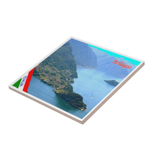 Carreau GAL016 BELLAGIO, Lac de Côme, Italie,