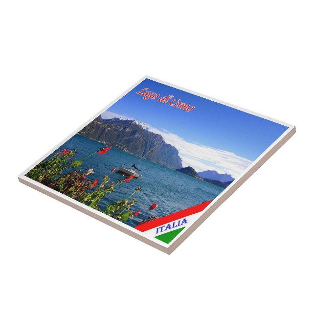 Carreau GAL061 LAKE COMO, View, Italie, (Côté)