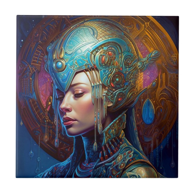 Carreau Galactique Queen Science Fiction Imaginaire Art (Devant)