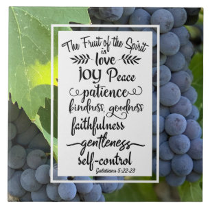 Carreau Galates 5:22-23 Le Fruit de l'Esprit