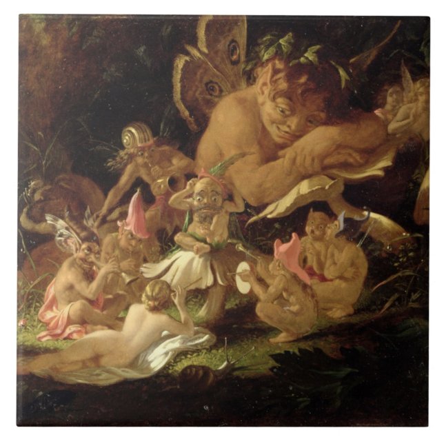 Carreau Galet et fées, 'de Dream d'une nuit d'été (Devant)