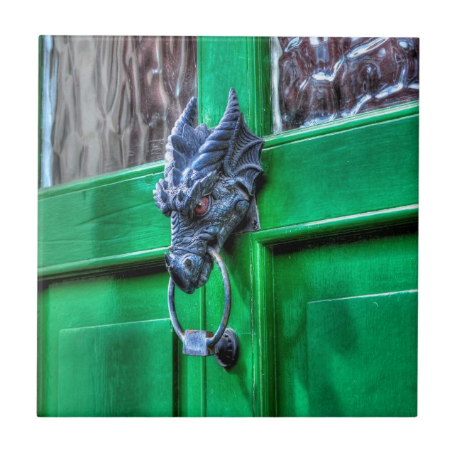 Carreau Gallois Cast Dragon Head-knocker (Devant)
