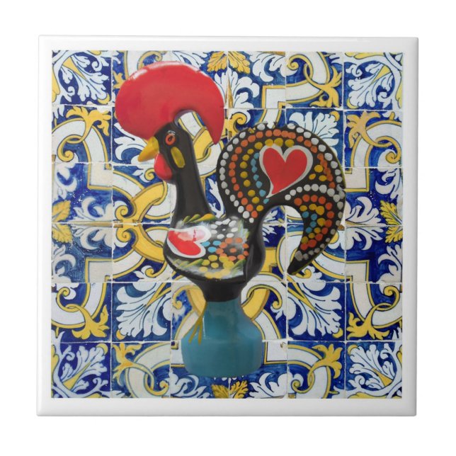 Carreau Galo de Barcelos, Portugal (Devant)