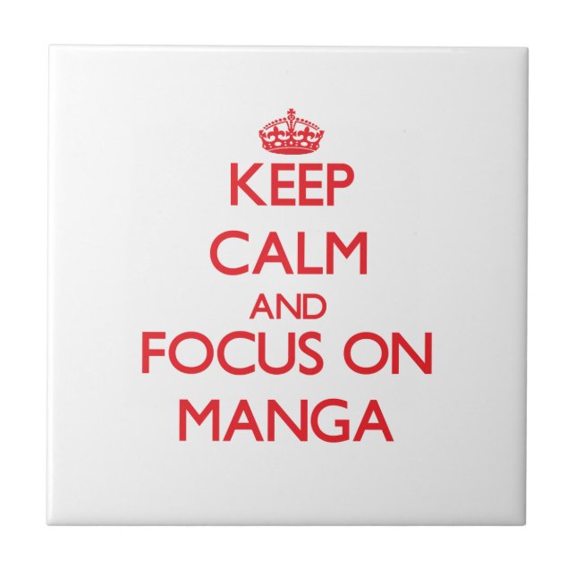 Carreau Gardez le calme et le foyer sur Manga (Devant)