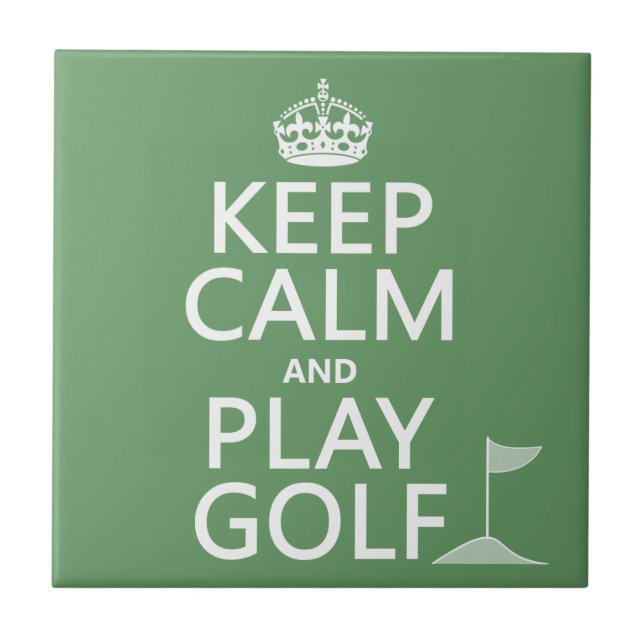 Carreau Gardez le golf de calme et de jeu - toutes les (Devant)