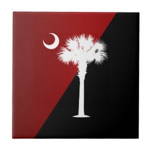 Carreau Garnet et Palmetto noir