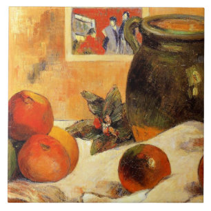 Carreau Gauguin - Vie morte avec impression japonaise,