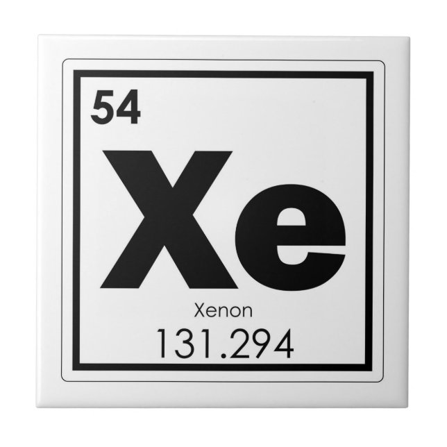 Carreau GE de formule de chimie de symbole d'élément (Devant)