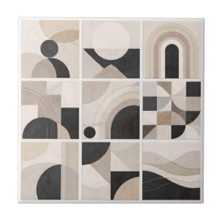 Carreau Geometric Abstract Harmony – Modern Ceramic Tile
