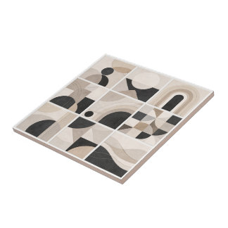 Carreau Geometric Abstract Harmony – Modern Ceramic Tile