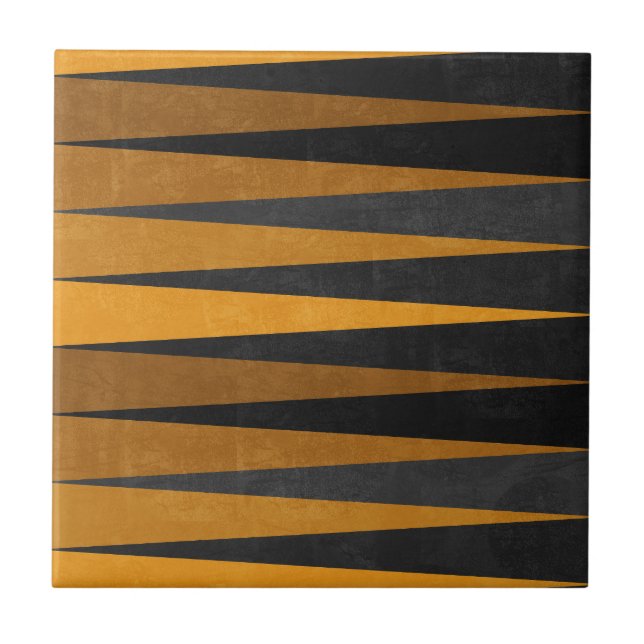 Carreau Geometric Black Yellow (Devant)