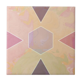 Carreau Geometric Pastel Marble Peach