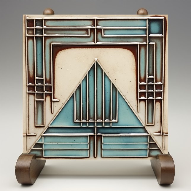 Carreau Géométrie triangulaire Art Déco (Créateur téléchargé)