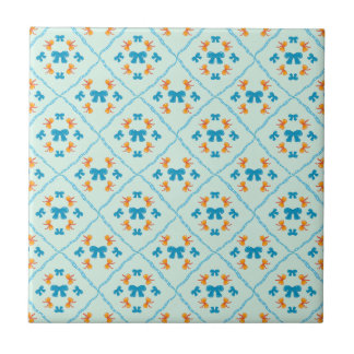 Carreau Géométrique à Nœud Papillon Coquette Charm