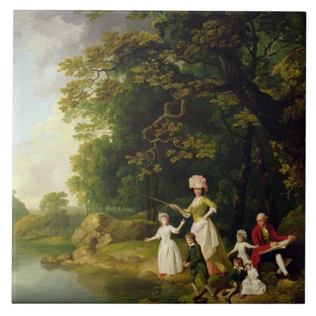 Carreau George et Mary Browne avec leur enfant de cinq (Devant)