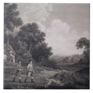 Carreau George Stubbs tirant, le plat 2, gravé par va l