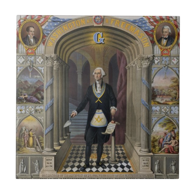 Carreau George Washington, le maçon II (Devant)
