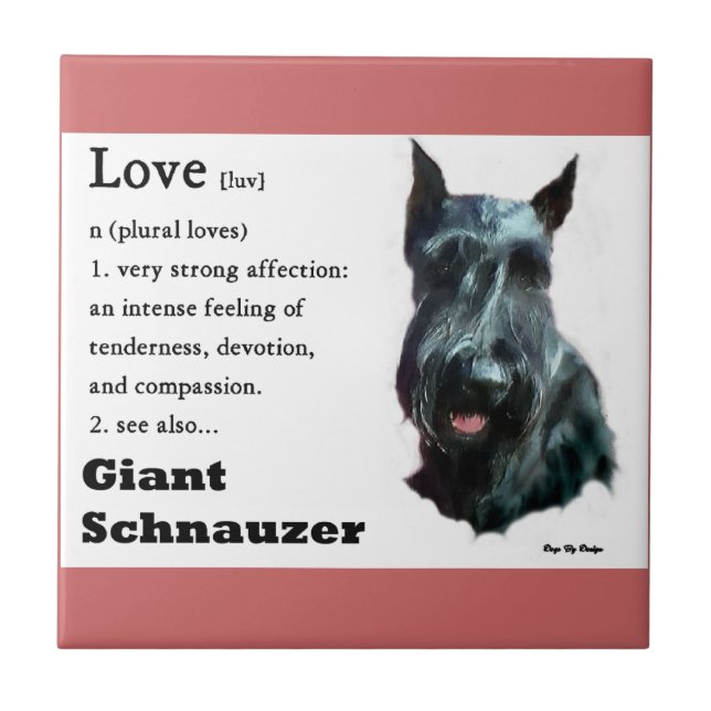 Carreau Giant Schnauzer Art (Devant)
