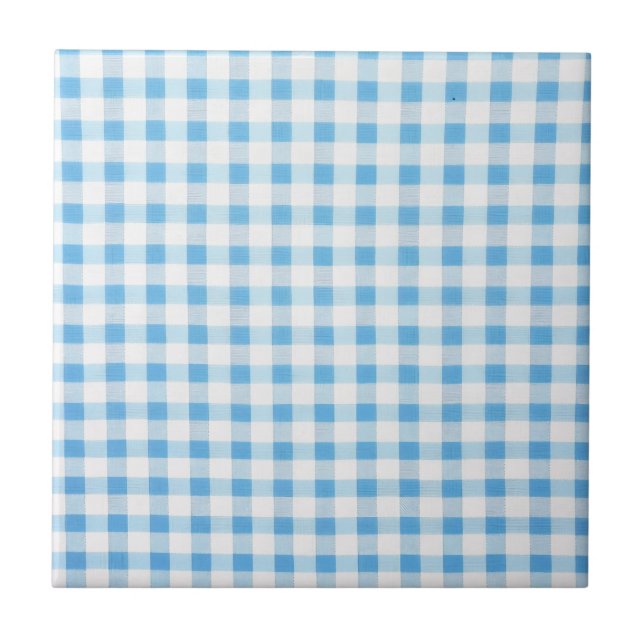 Carreau Gingham Bleu Bébé (Devant)