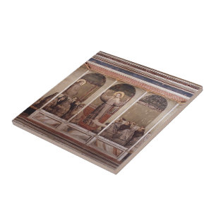 Carreau Giotto : St Francis apparaît à St Anthony dans