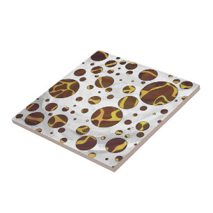 Carreau Giraffe Brown et jaune
