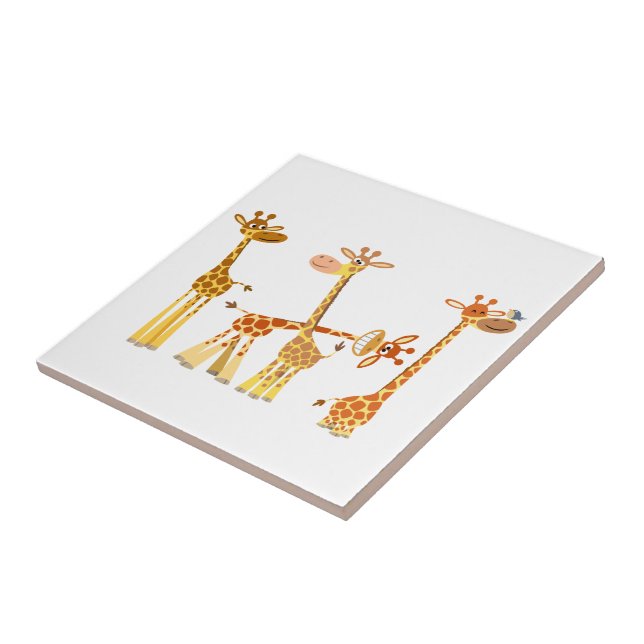 Carreau Giraffes de Dessin : Carrelage (Côté)