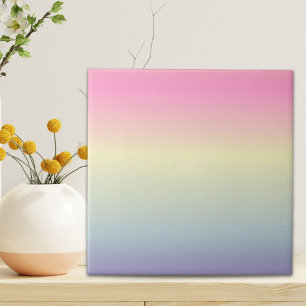 Carreau girly chic unicorn rose violet pastel arc-en-ciel