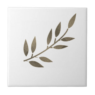 Carreau Glitterie Rustique Feuille d'or cadeau Décor Fête 