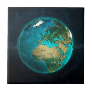 Carreau Globe l'Europe plate