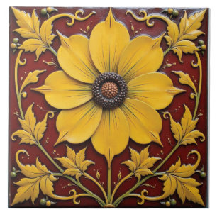 Carreau Gloire d'or sur Crimson