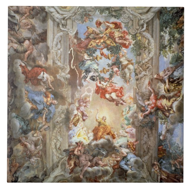 Carreau Glorification du règne de pape Urban VIII (156 (Devant)