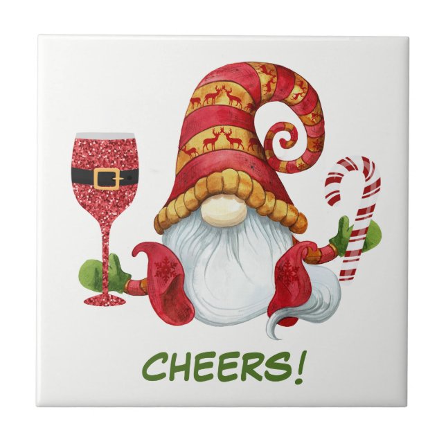 Carreau Gnome de Noël (Devant)