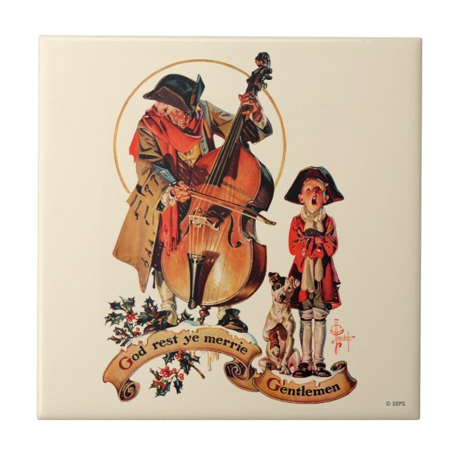 Carreau God Reest Ye Merrie Messieurs (Devant)