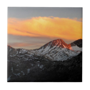 Carreau Goddard Divide Alpenglow - John Muir Trail