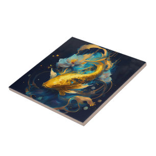 Carreau Gold Koi ::