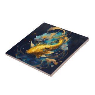 Carreau Gold Koi ::