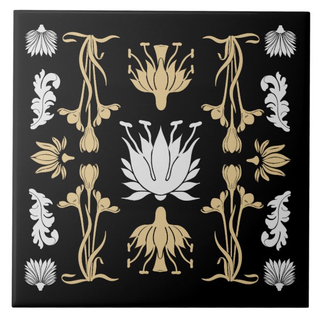 Carreau Gold Retro Art Nouveau (Devant)