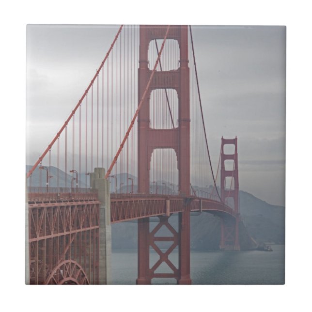 Carreau Golden gate bridge en brume (Devant)