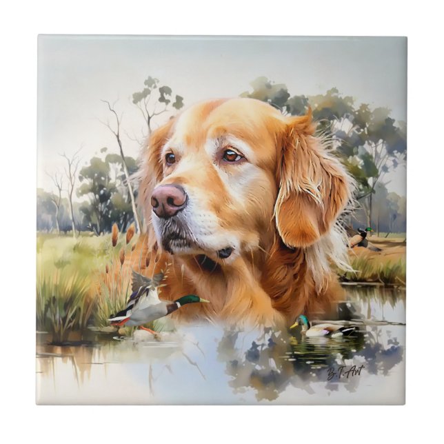 Carreau Golden Retriever (Devant)