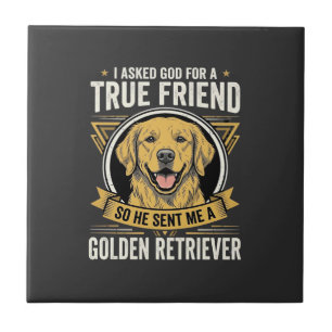 Carreau Golden Retriever Vrai Ami Chien