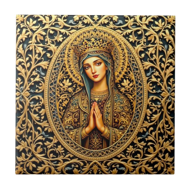 Carreau Golden Revergence Vierge Marie (Devant)