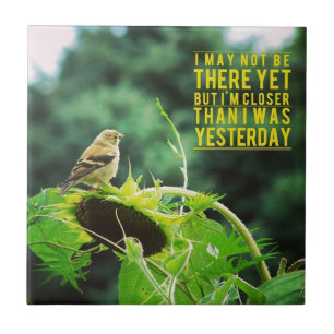 Carreau Goldfinch Plus Près Que J'Étais Hier Positivité