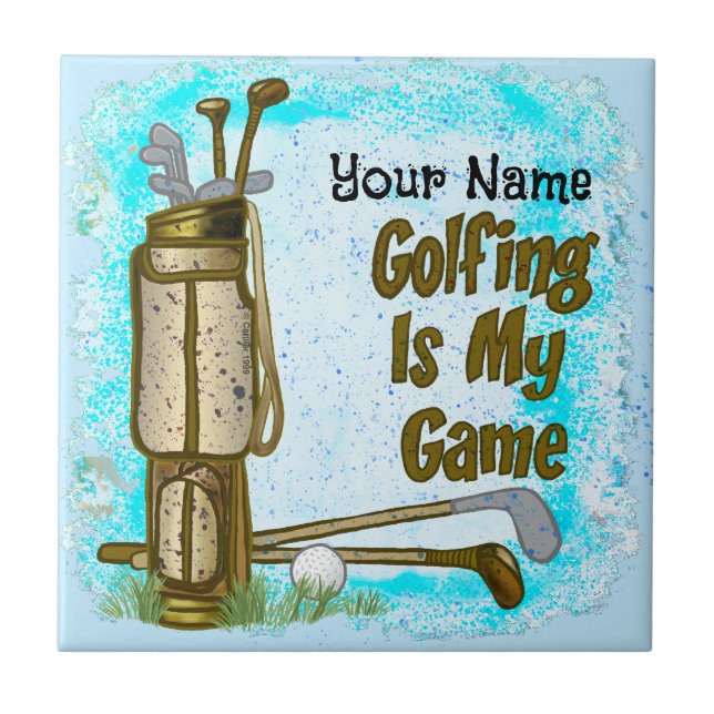 Carreau Golf est ma tuile de jeu (Devant)