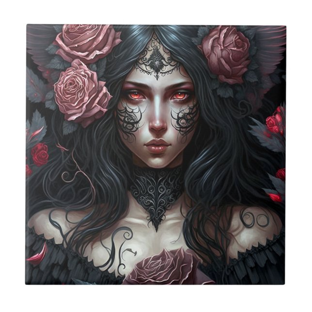 Carreau Goth Princesse Imaginaire gothique Art (Devant)